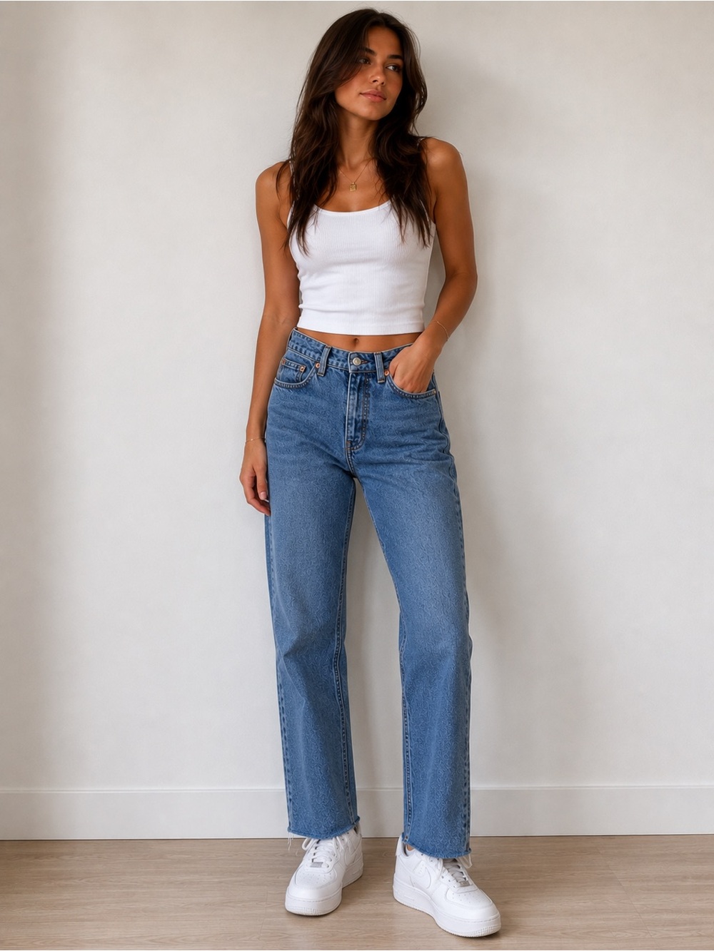Topshop Straight Leg Jeans